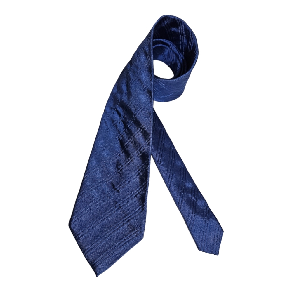 GIANFRANCO FERRE Blue Striped Silk LUXURY Tie ITALY